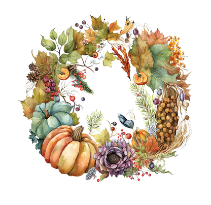8" x 8" Fall Wreath