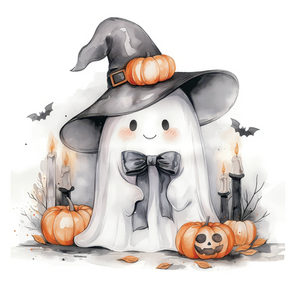 8" x 8" Halloween Ghost