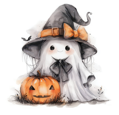 8" x 8" Halloween Ghost