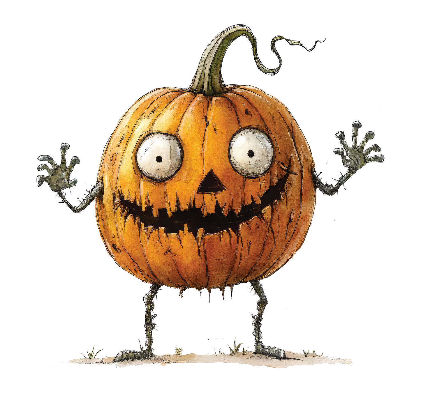 8" x 8" Halloween Quirky