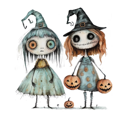 8" x 8" Halloween Quirky