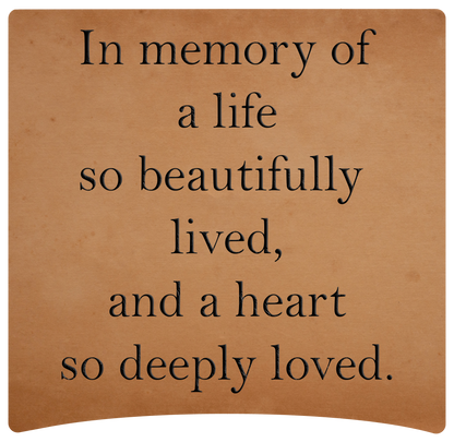 8" x 8" Memorial Panels