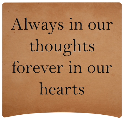 8" x 8" Memorial Panels