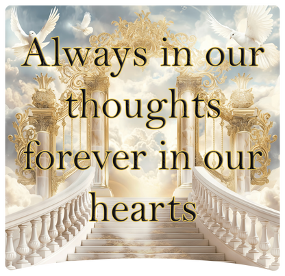 8" x 8" Memorial