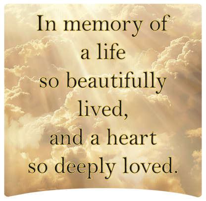 8" x 8" Memorial