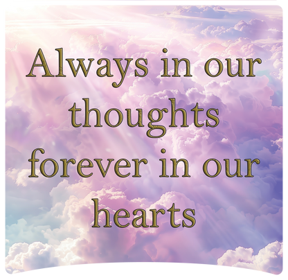 8" x 8" Memorial