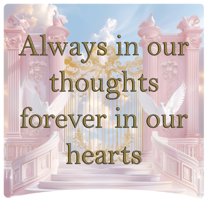 8" x 8" Memorial