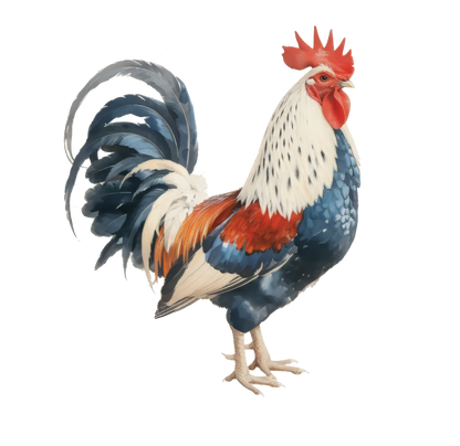 8" x 8" Chickens