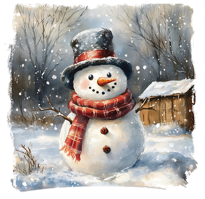 8" x 8" Snowman