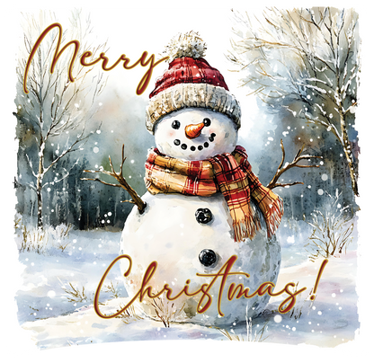 8" x 8" Snowman