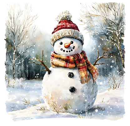 8" x 8" Snowman