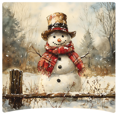 8" x 8" Snowman