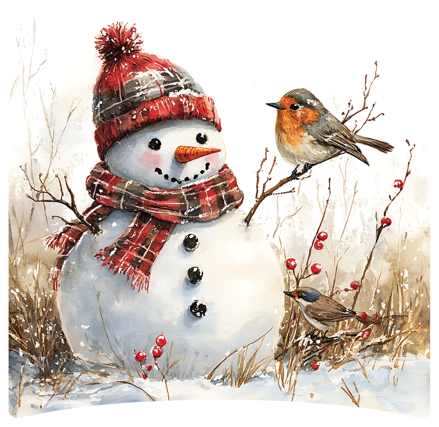 8" x 8" Snowman