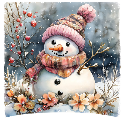 8" x 8" Snowman