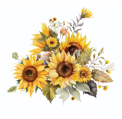 8" x 8" Sunflower Panel