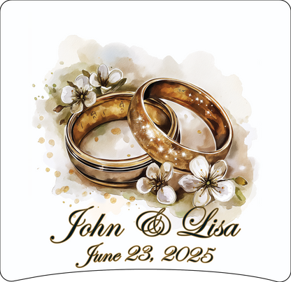 8 x 8 wedding ring panel