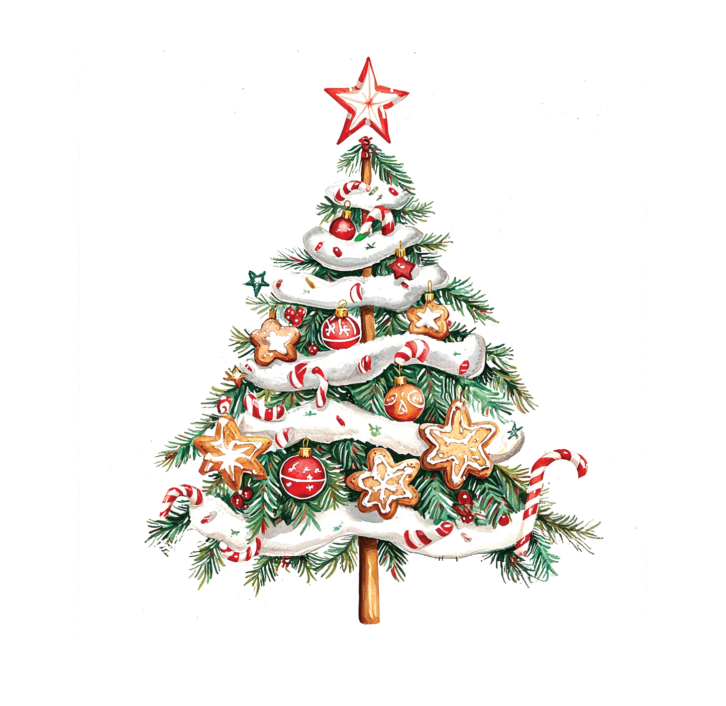 8" x 8" Christmas Tree