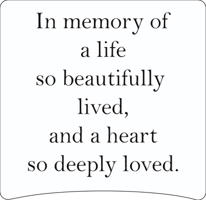 8" x 8" Memorial Panels