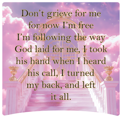 8" x 8" Memorial