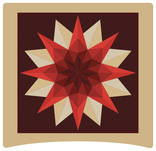 8" x 8" Starburst 16