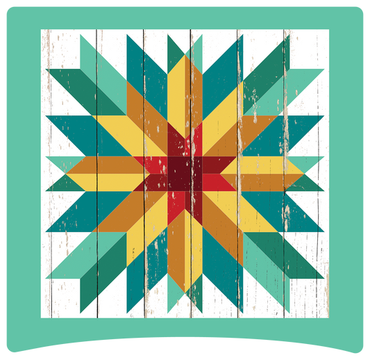 8" x 8" Sunflower distressed