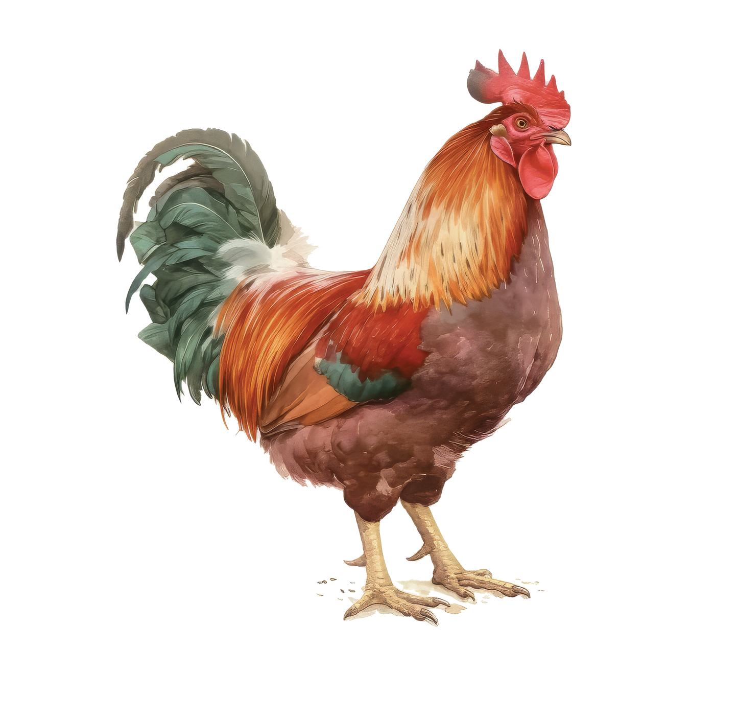 8" x 8" Chickens