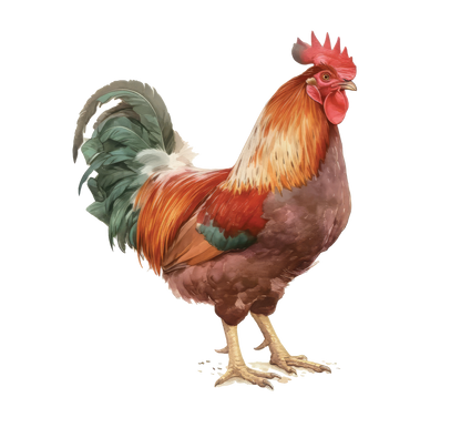 8" x 8" Chickens