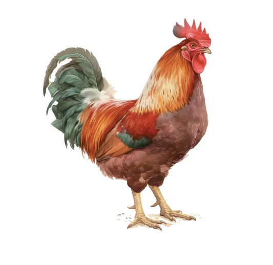 8" x 8" Chickens