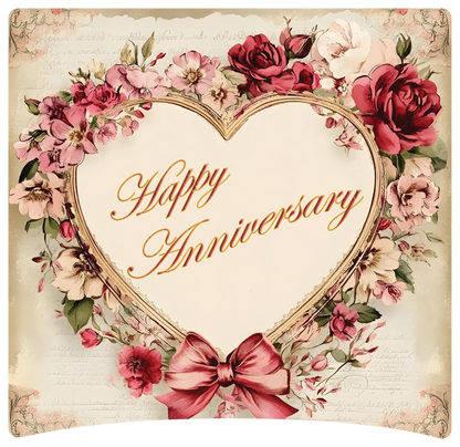 8" x 8" Happy Anniversary
