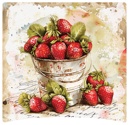 8" x 8" Strawberries