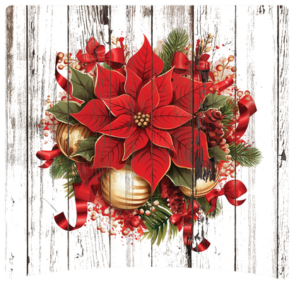 8" x 8" Poinsettia