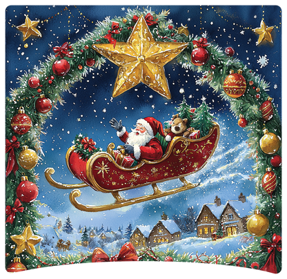 8" x 8" Santa