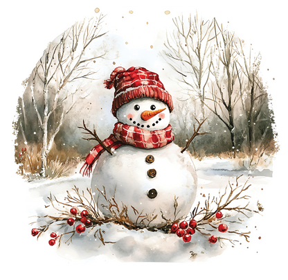 8" x 8" Snowman