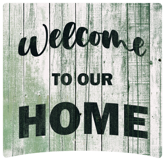 8" x 8" Welcome to our home