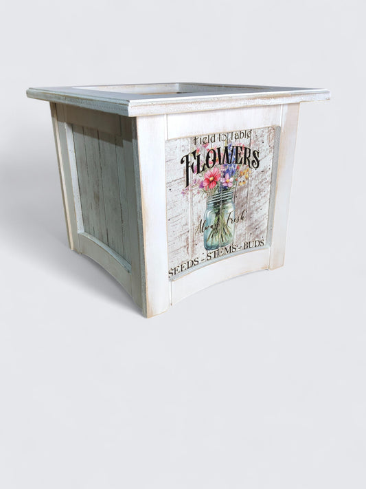8" x 8" Plant Box Distressed