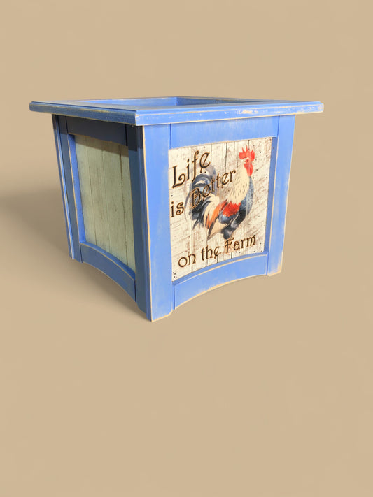 8" x 8" Plant Box Distressed
