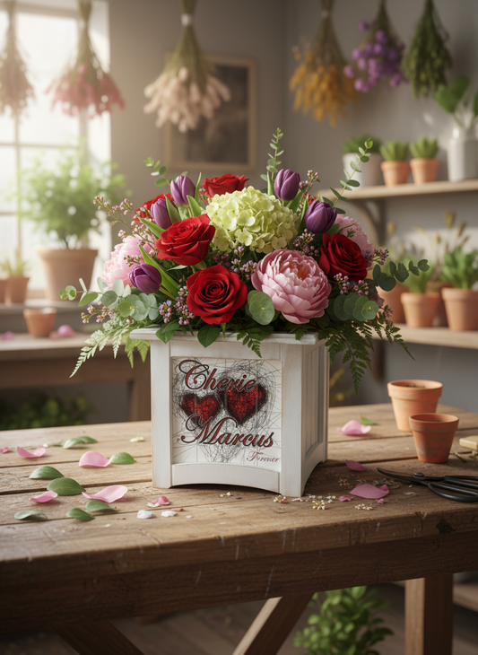 8" x 8" Plant Box Distressed
