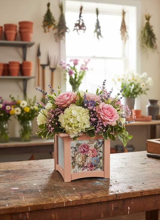 8" x 8" Plant Box Distressed