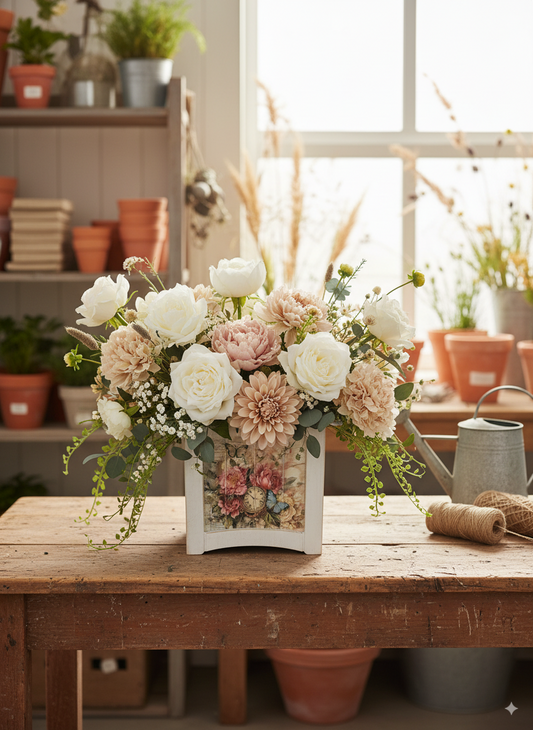 8" x 8" Plant Box Distressed