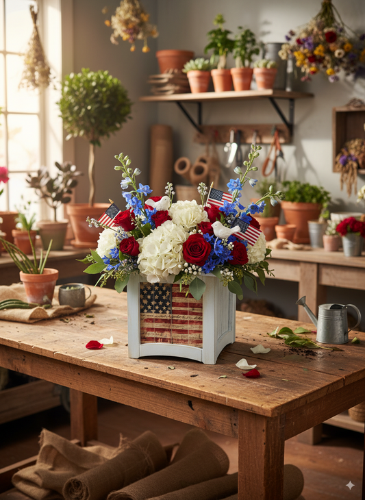 8" x 8" Plant Box Distressed