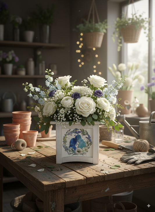 8" x 8" Plant Box Distressed