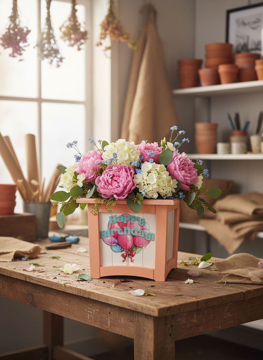8" x 8" Plant Box Distressed