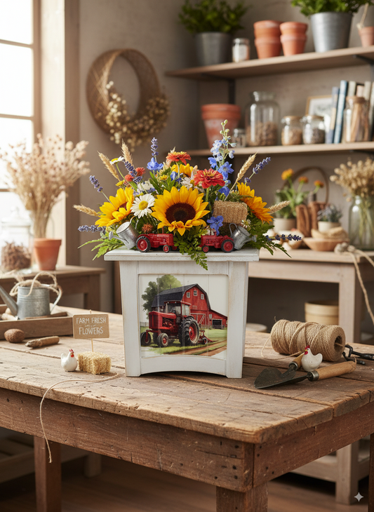 8" x 8" Plant Box Distressed