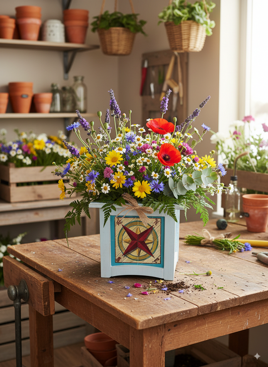 8" x 8" Plant Box Distressed