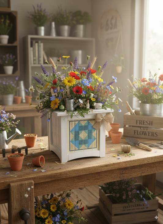 8" x 8" Plant Box Distressed