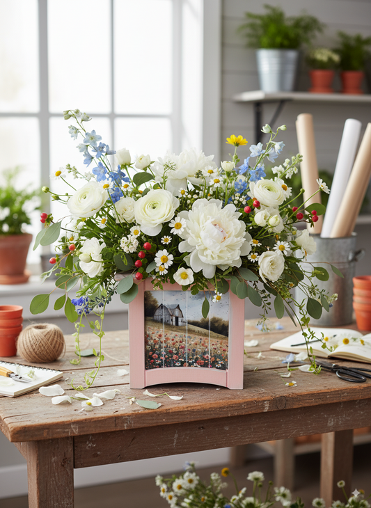 8" x 8" Plant Box Distressed