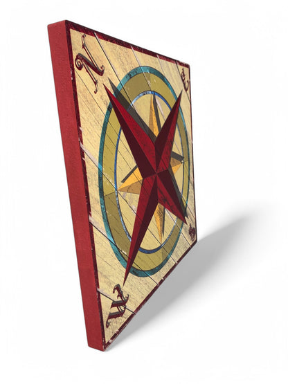 Barn Quilt - Compass Rose