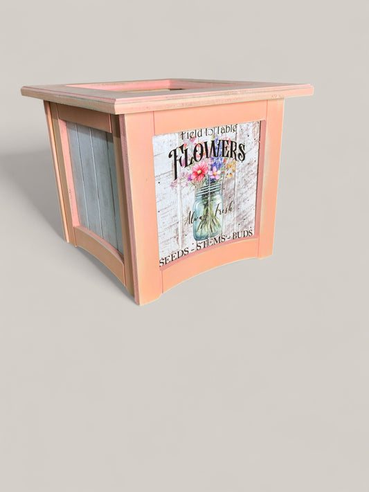 8" x 8" Plant Box Distressed