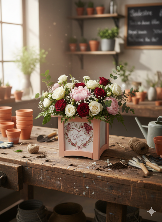 8" x 8" Plant Box Distressed