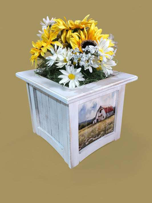 8" x 8" Plant Box Distressed